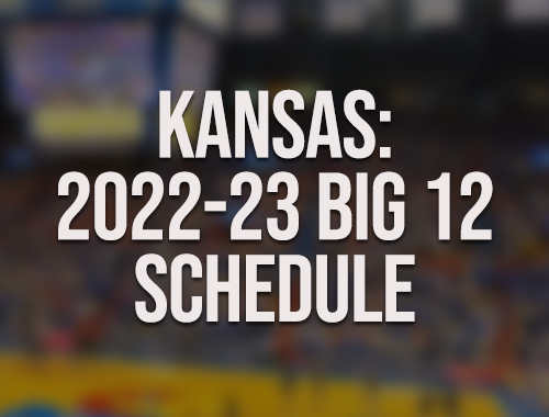 Kansas Big 12 Schedule